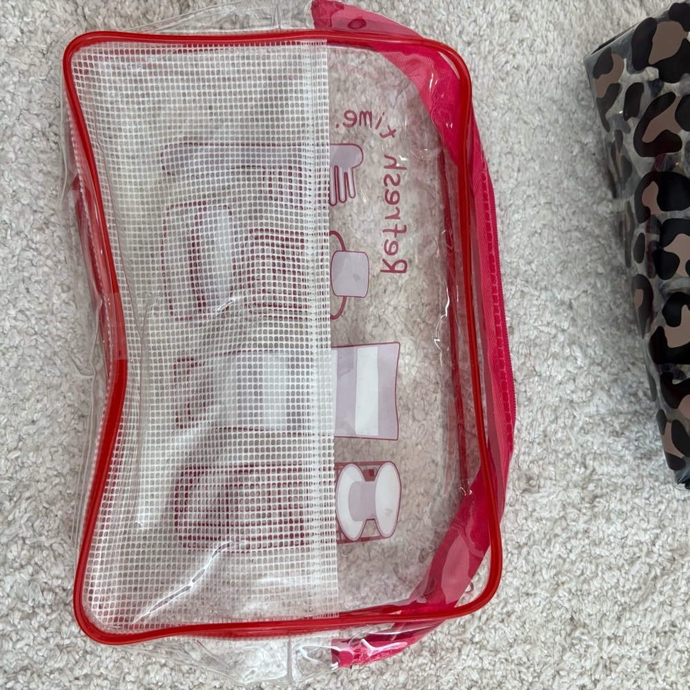 Clear Travel Zip Toiletry Bag Set - Picture 4 of 12